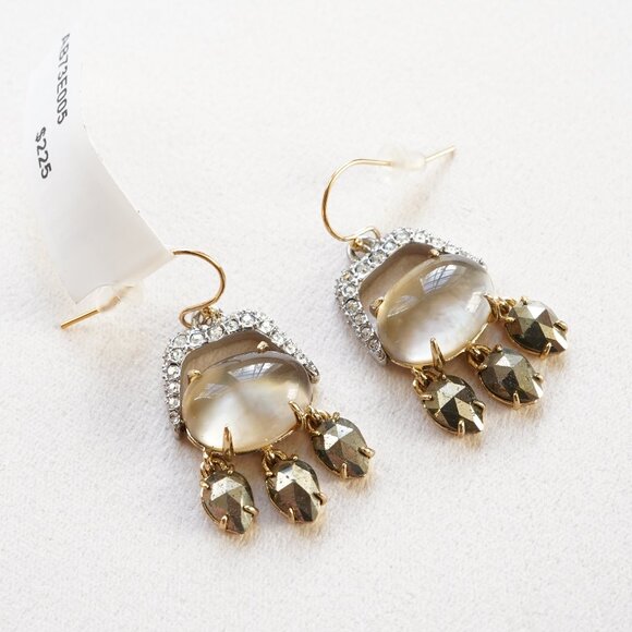 Alexis Bittar Multi Stone Chandelier Wire Earrings - Picture 7 of 9